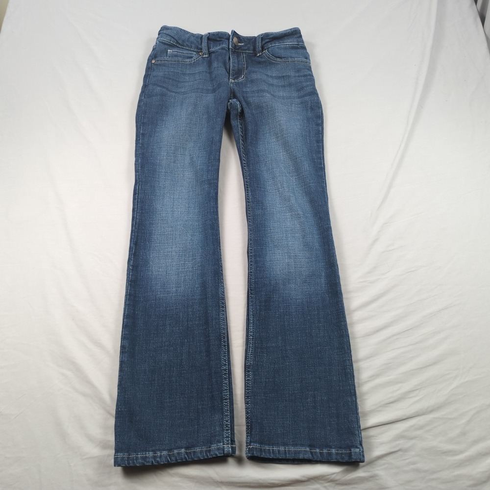 Wrangler Jeans Womens 5 32 Blue Flare Mae Retro‎ Stretch Western Cowgirl